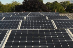 North View of Solar Array at Kew Beach School Roof